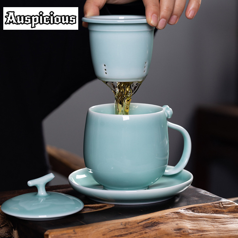 400ml azul longquan celadon fi - Celadon Ceramic Cup avaliação e preço
