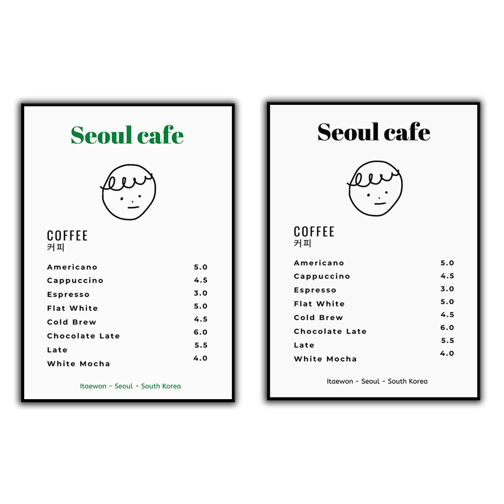 Seul café impressão arte da pa - Korean Arts And Lifestyle avaliação e preço